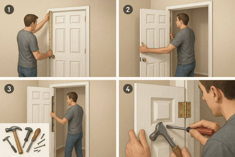 how to replace an interior door