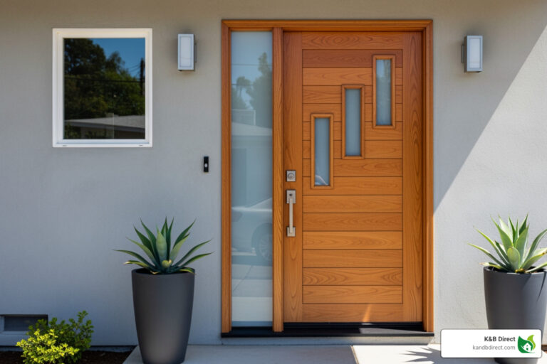 Mid-century modern door