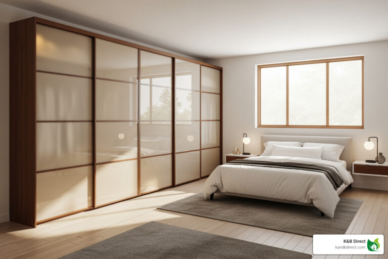 Space saving closet doors