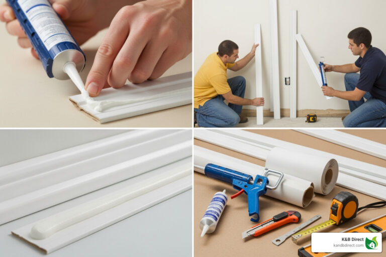 adhesive for vinyl baseboard