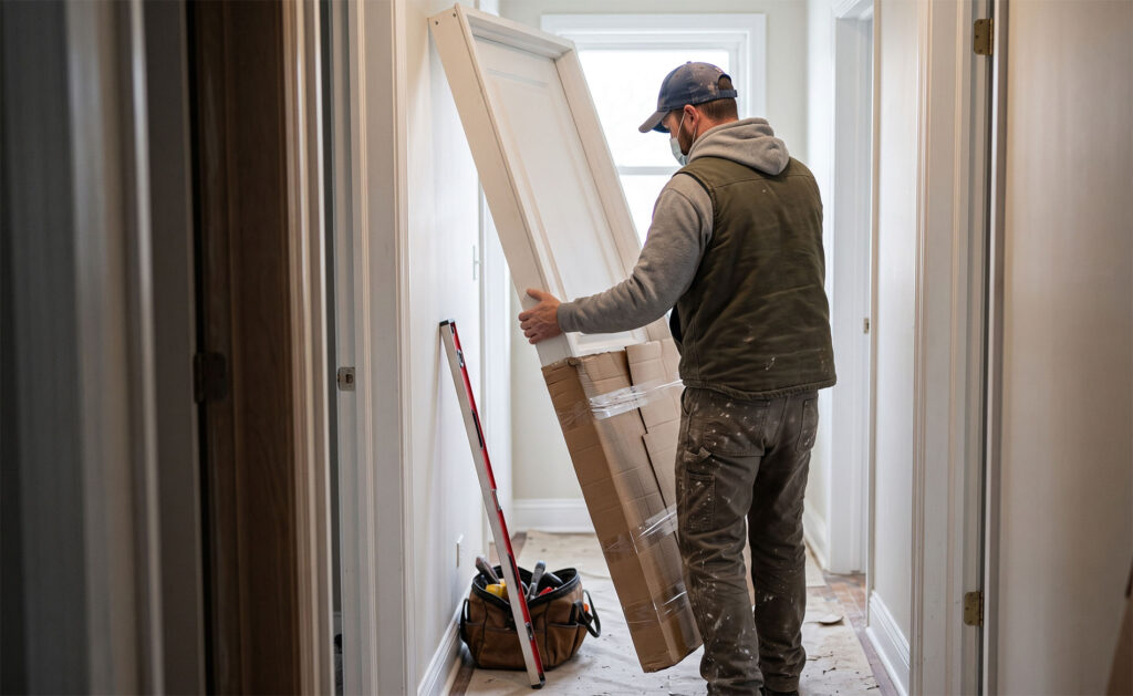 Custom door installation