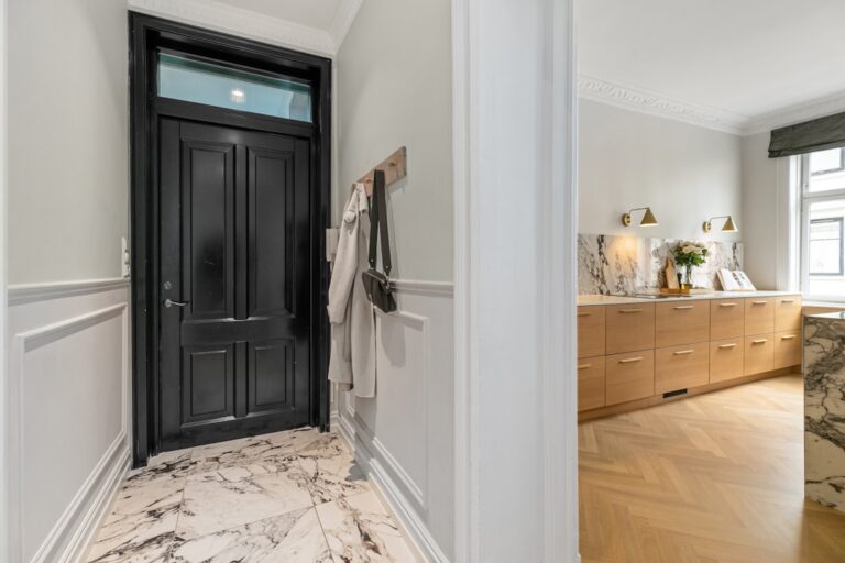 black interior doors and trim