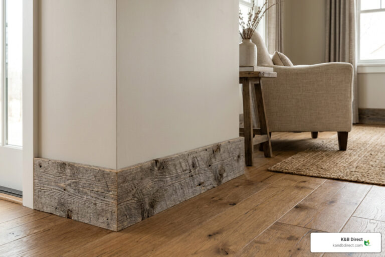barnwood baseboard trim